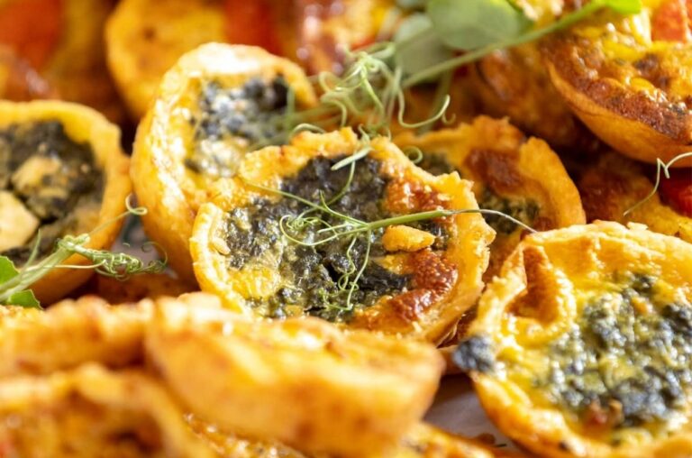Baked cocktail quiche